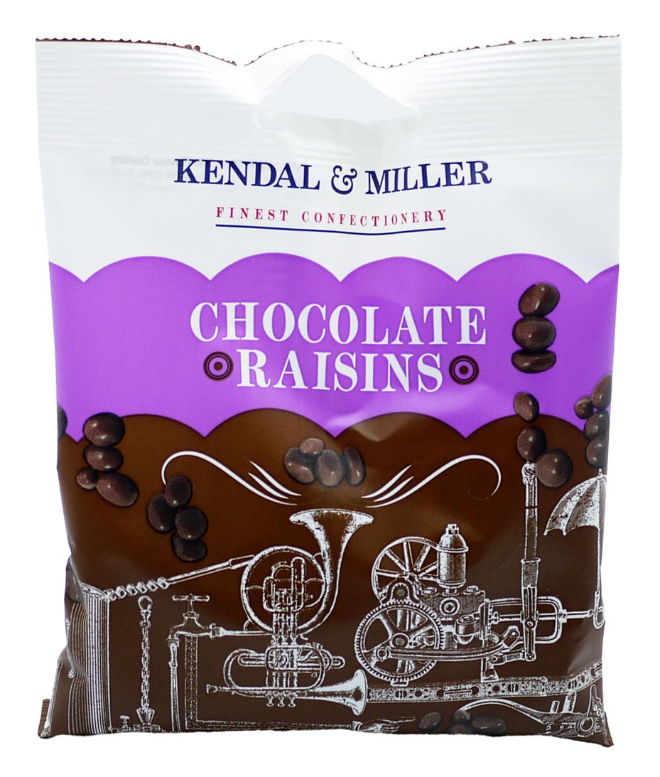 Kendal & Miller Chocolate Raisins 125g | High Quality Chocolate & Sweets Online - Product Image Kendal & Miller Chocolate Raisins 125g | High Quality Chocolate & Sweets Online - Product Image